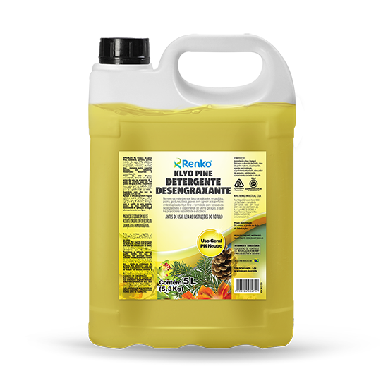 Klyo Pine 5L Renko | Detergente Desengraxante Gel Super Concentrado | Óleo de Pinho | Biodegradável