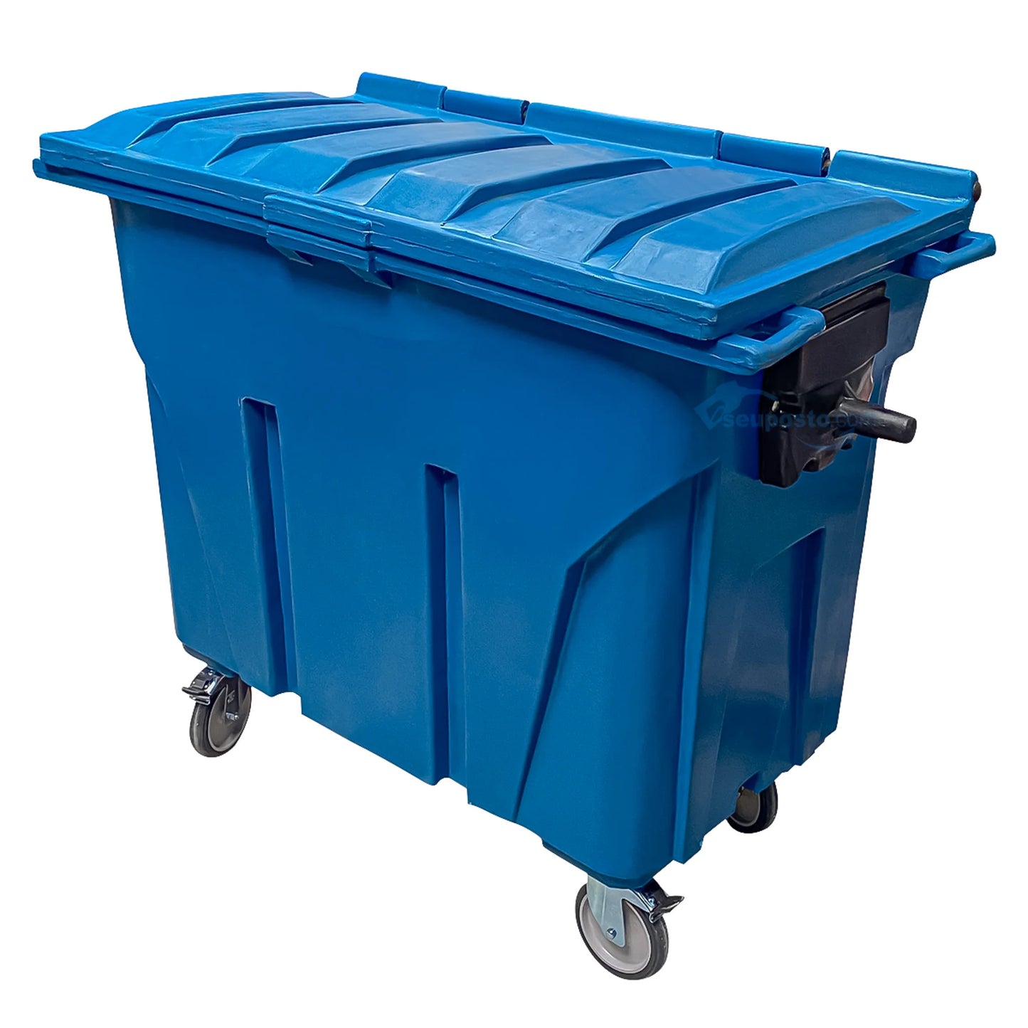 Contentor de Lixo 500L com Tampa | Alta Capacidade | Limpeza e Resíduos