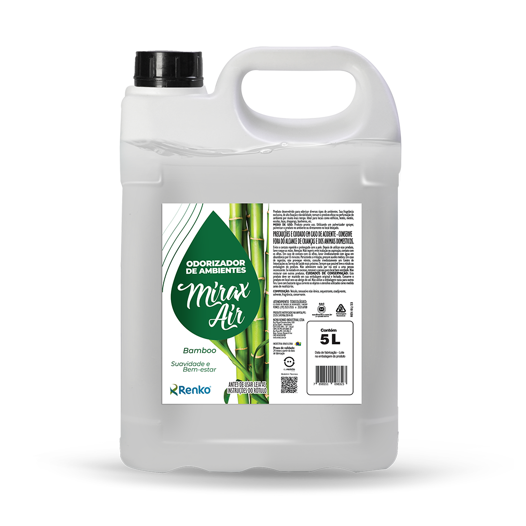 Mirax Air Bambu 5L Renko | Odorizador de Ambientes Profissional | Fragrância de Longa Duração