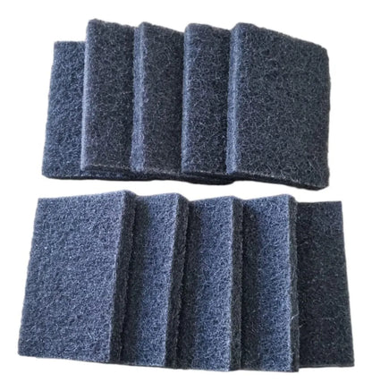 Fibra de Limpeza Profissional Limberclean 26x10cm | Pacote com 10 Unidades | Cores: Branca, Verde e Preta | Alta Durabilidade