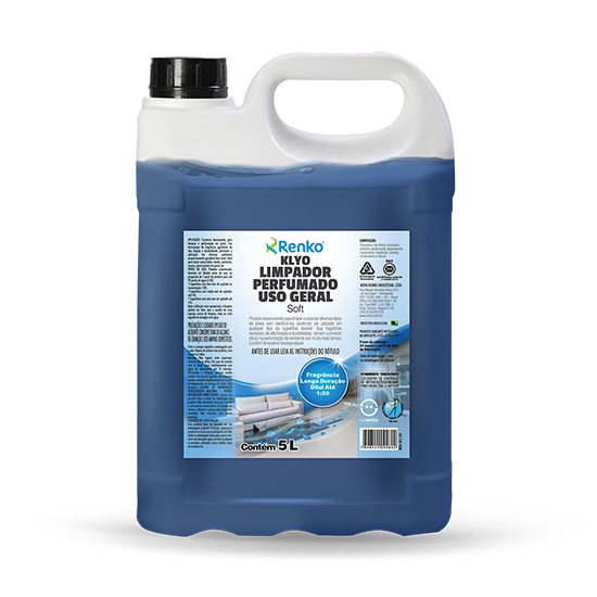Klyo Limpador Perfumado Soft 5L Renko | Limpador Geral Concentrado 1:50 | Fragrância de Longa Duração