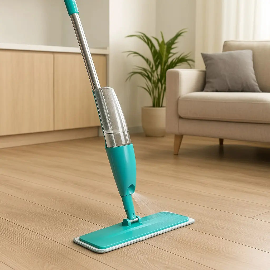 Mop Spray Giratório 365ml Limber | Limpeza Rápida Sem Balde | Acompanha Refil Microfibra 40cm